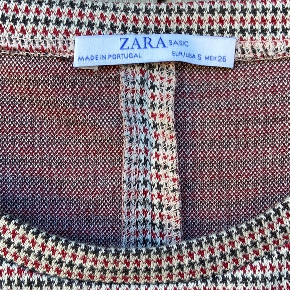 2 Piece Zara Basic Plaid Pants and Shirt Set - Picture 7 of 16